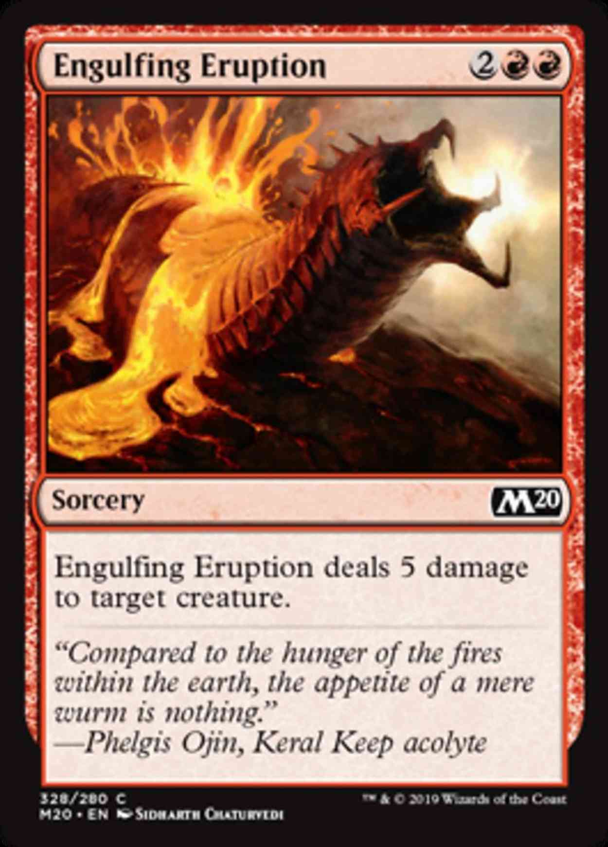 Engulfing Eruption magic card front