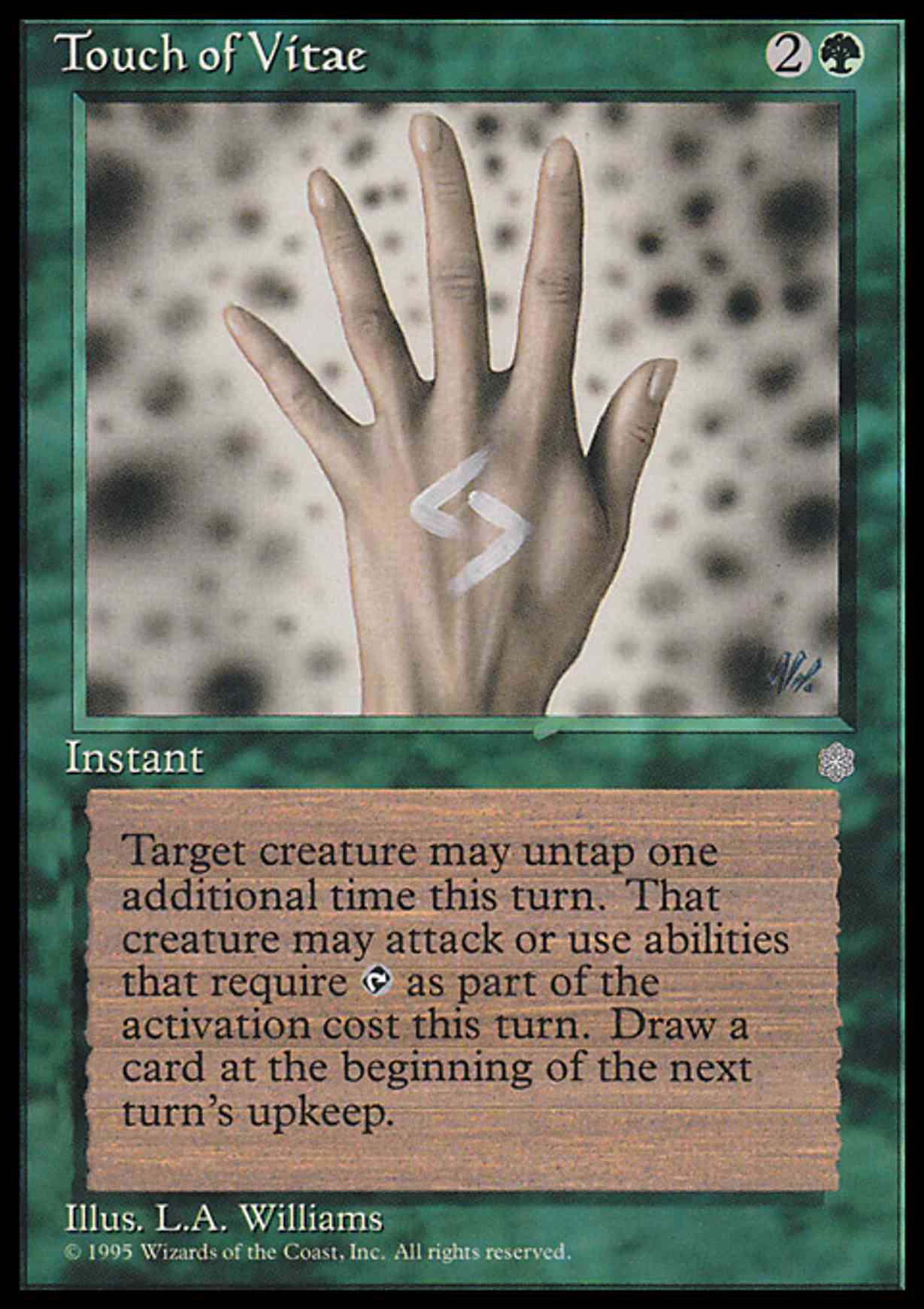 Touch of Vitae magic card front