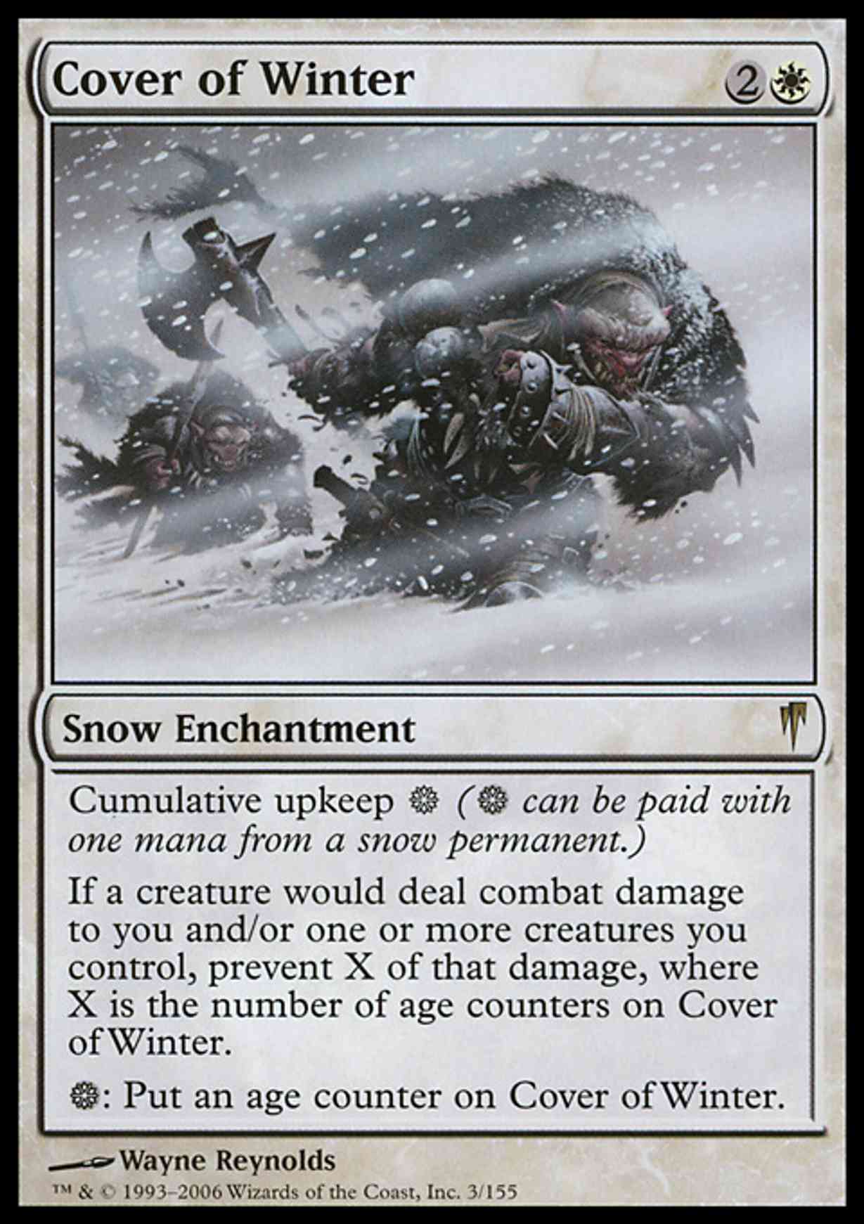 Cover of Winter magic card front