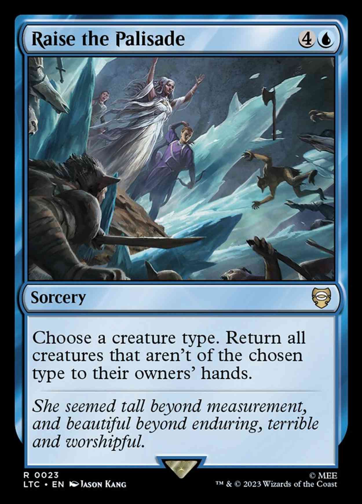 Raise the Palisade magic card front