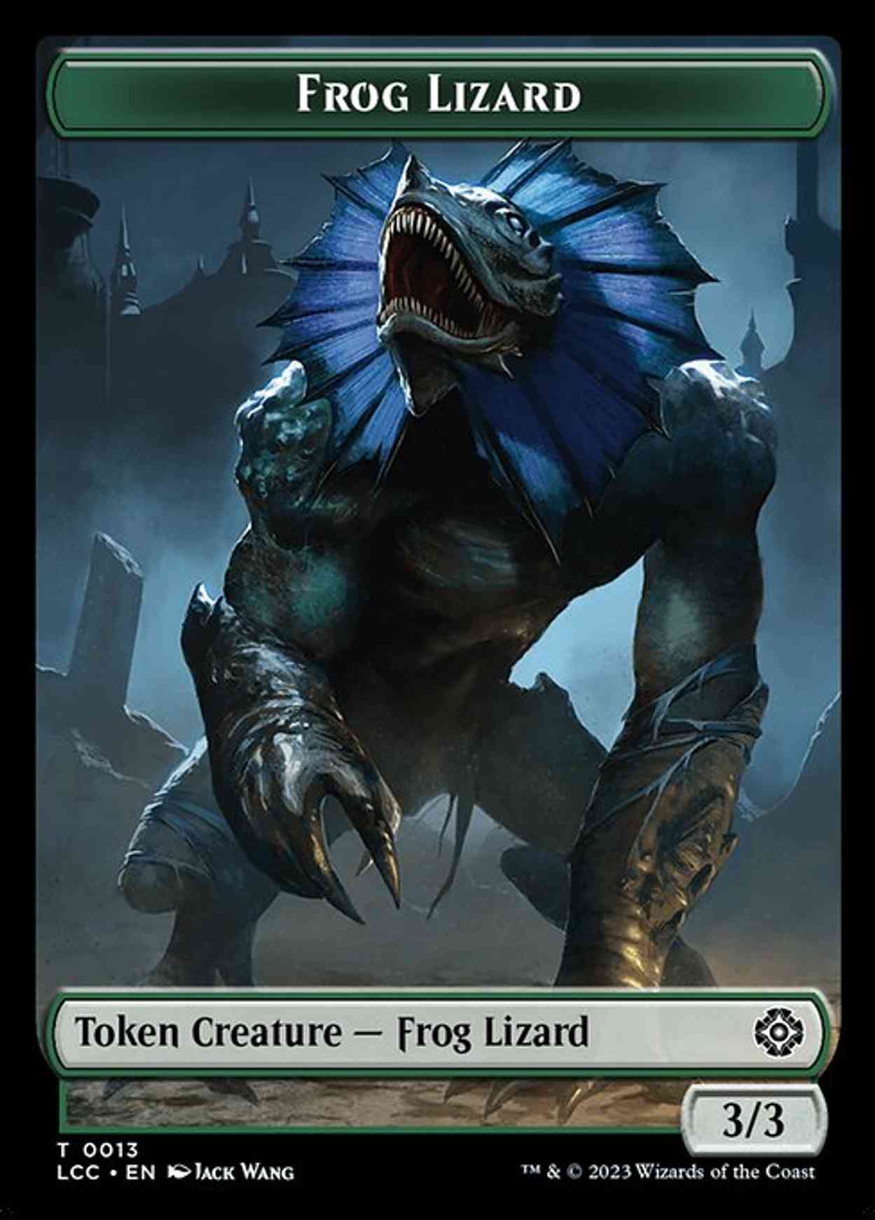 Frog Lizard // Merfolk (0003) Double-Sided Token magic card front