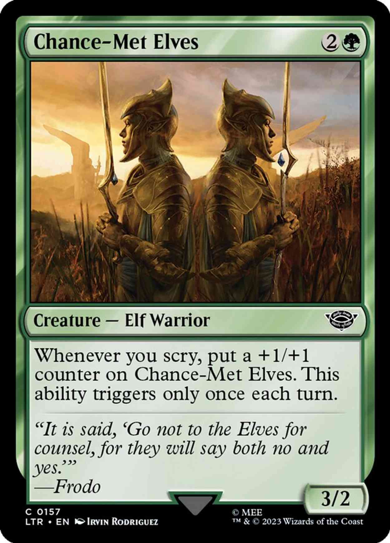 Chance-Met Elves magic card front