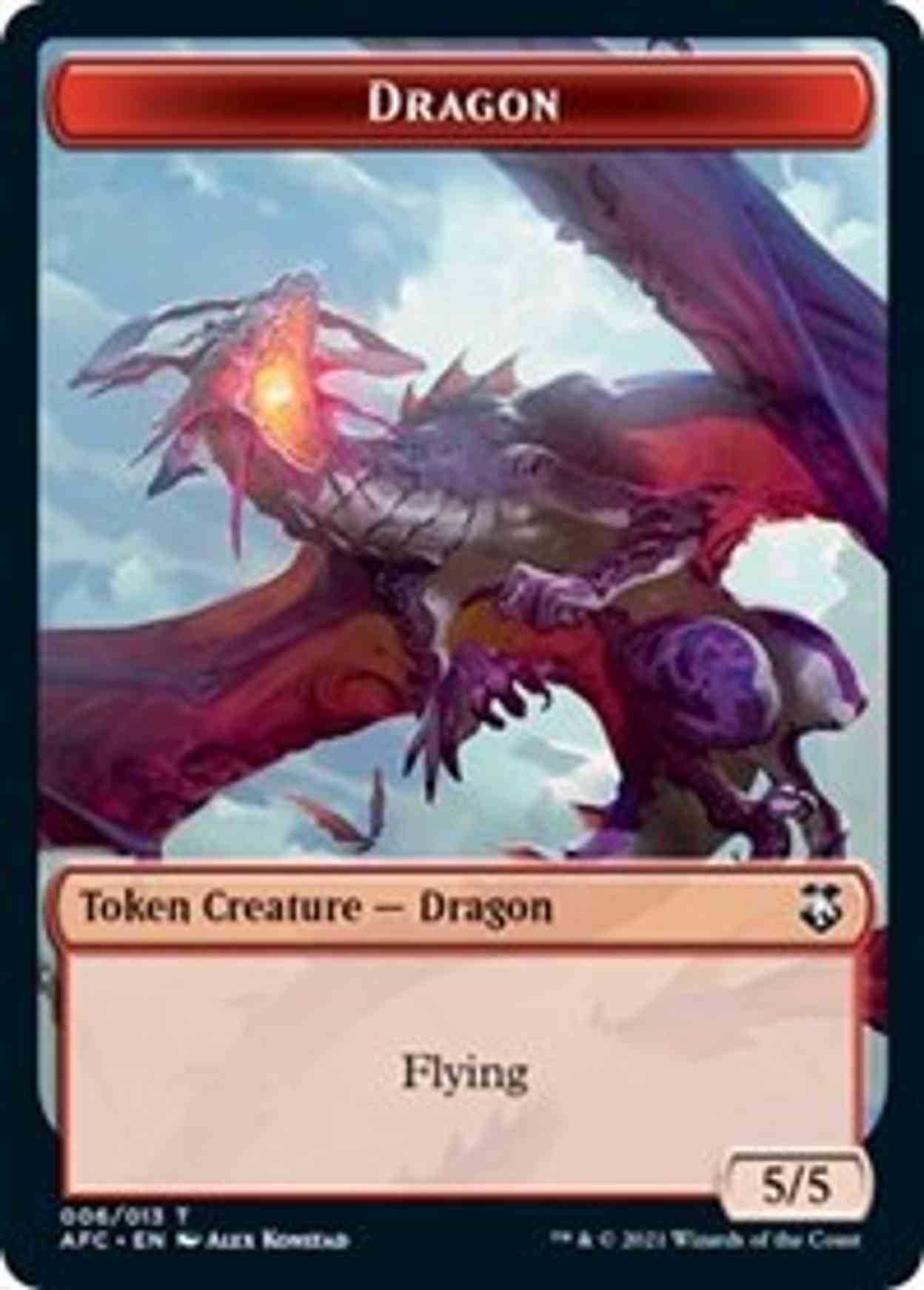 Dragon // Dragon Spirit Double-sided Token magic card front