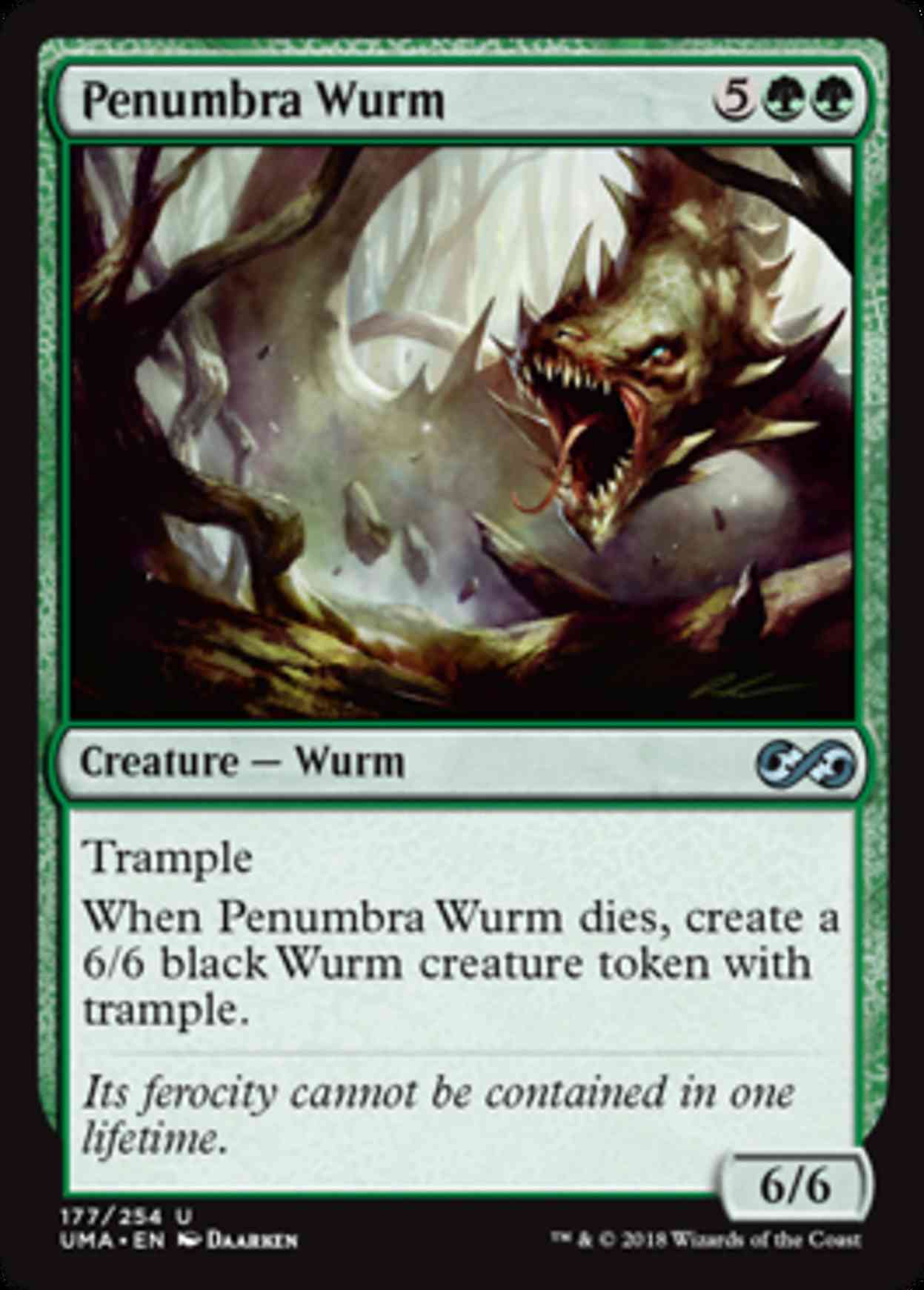 Penumbra Wurm magic card front