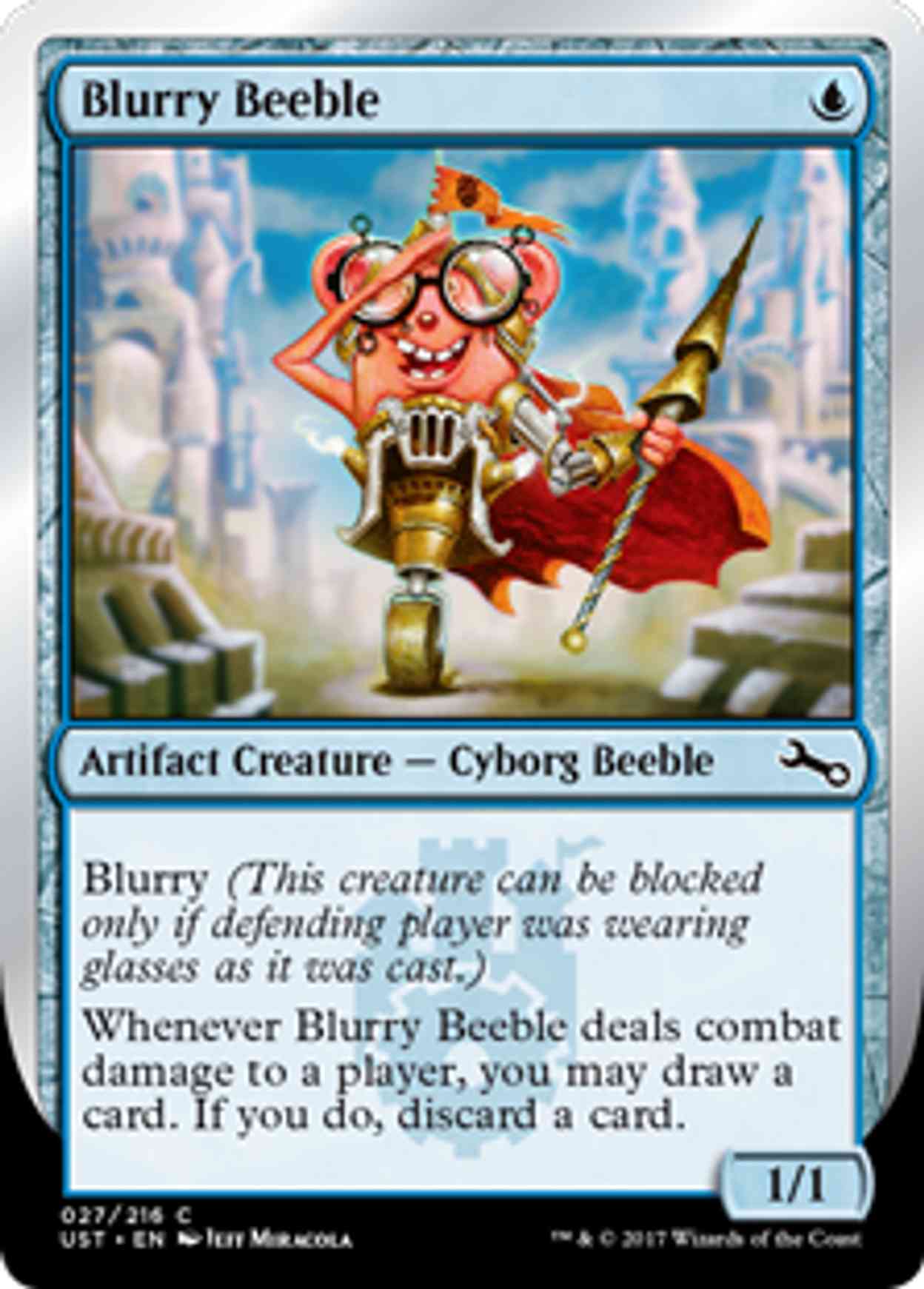 Blurry Beeble magic card front