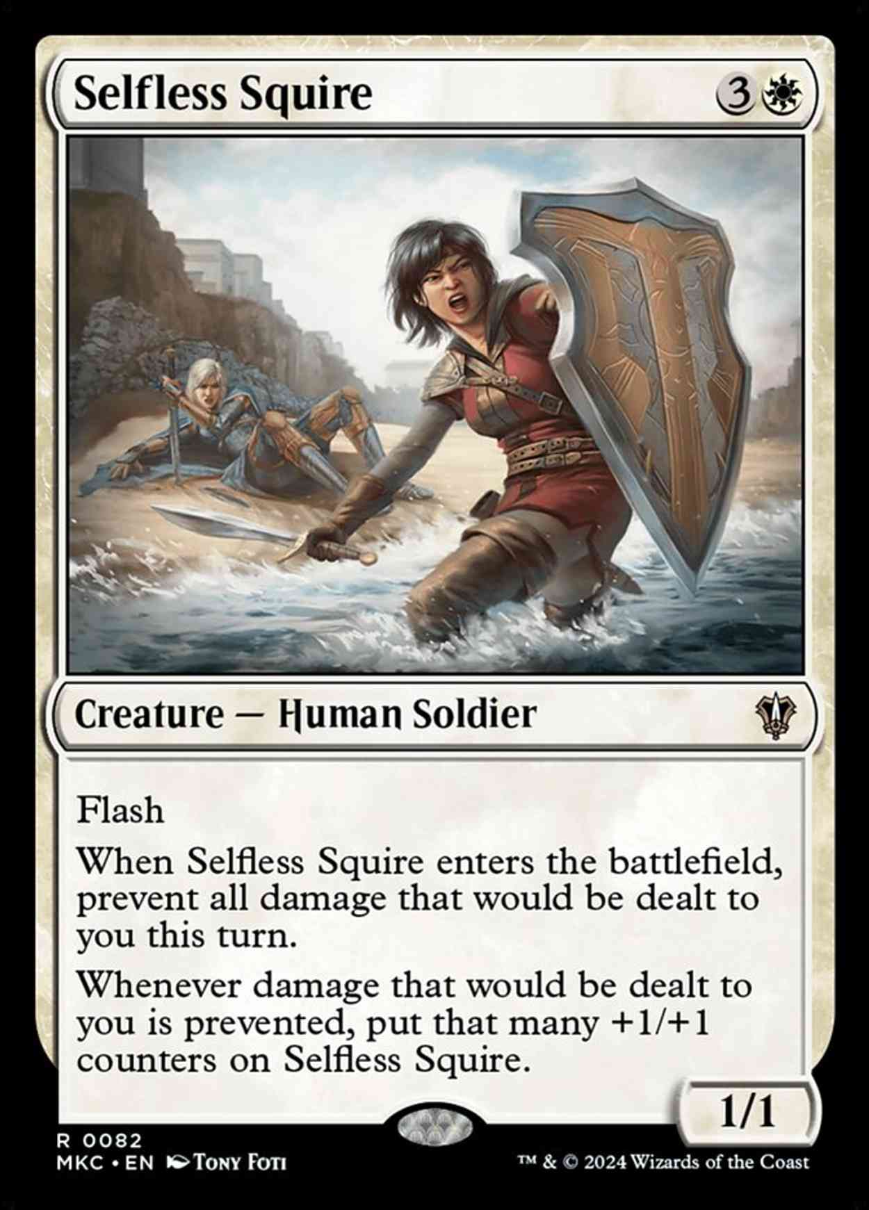 Selfless Squire magic card front