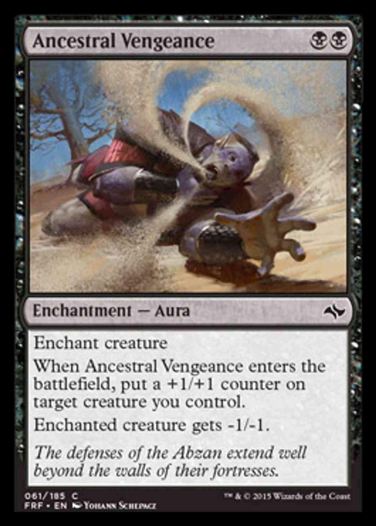 Ancestral Vengeance magic card front