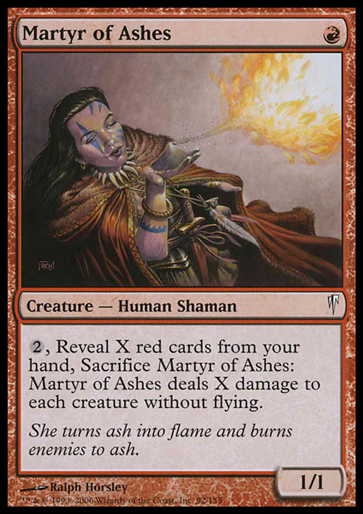 Martyr of Ashes magic card front