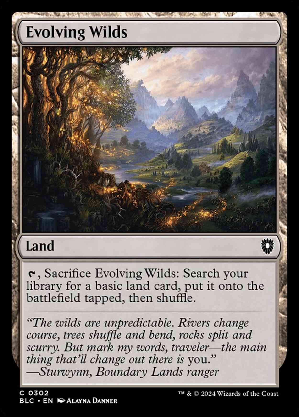 Evolving Wilds magic card front