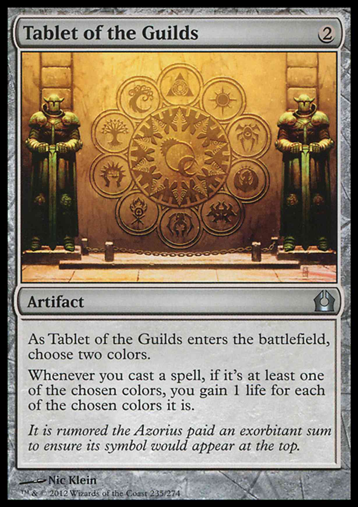 Tablet of the Guilds magic card front