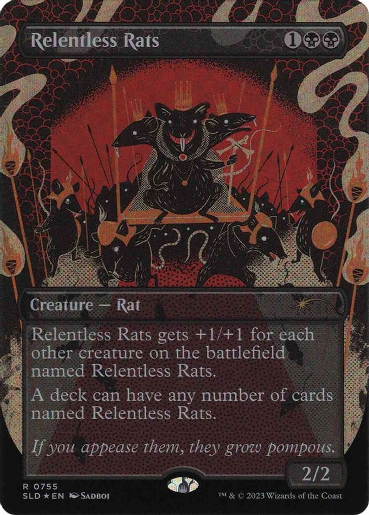 Relentless Rats (755) magic card front