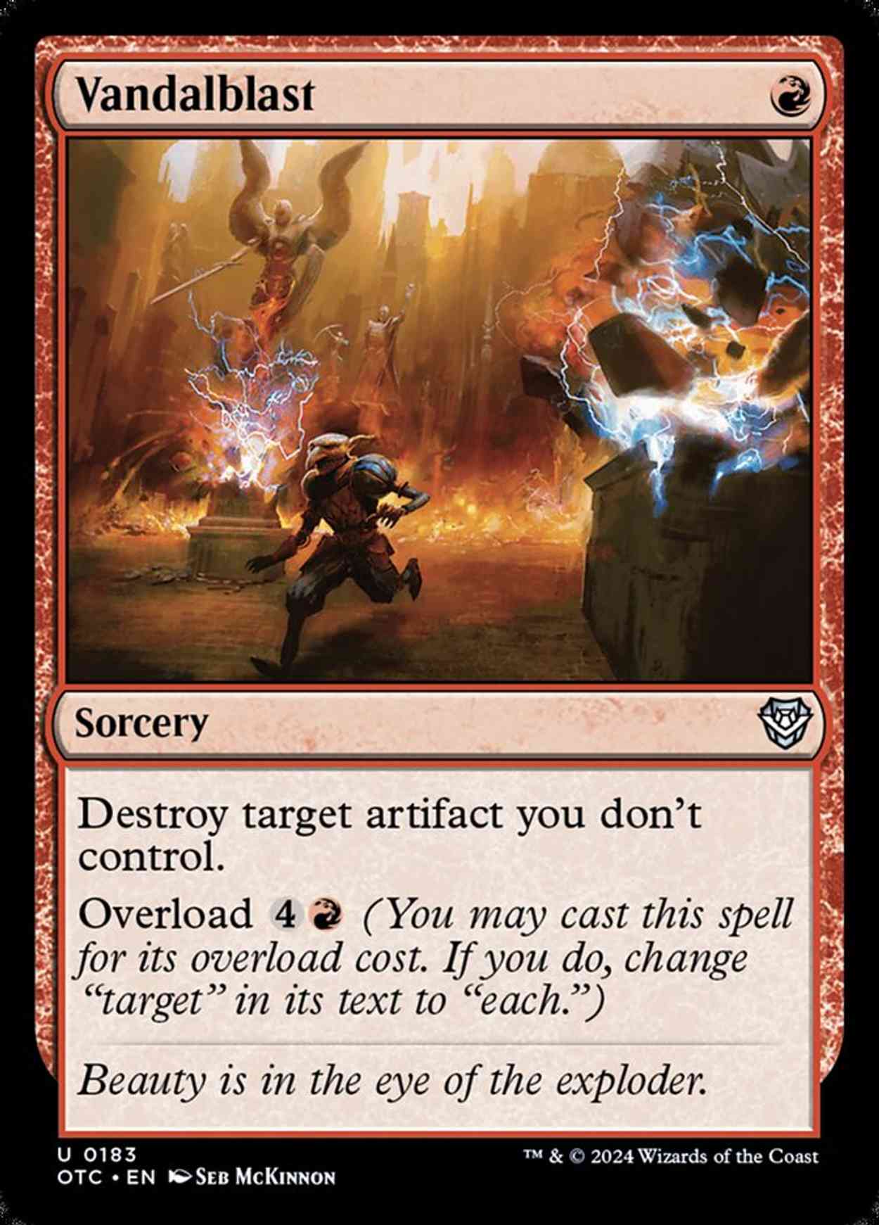 Vandalblast magic card front