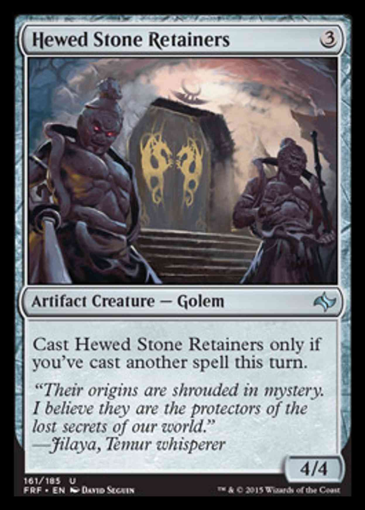 Hewed Stone Retainers magic card front