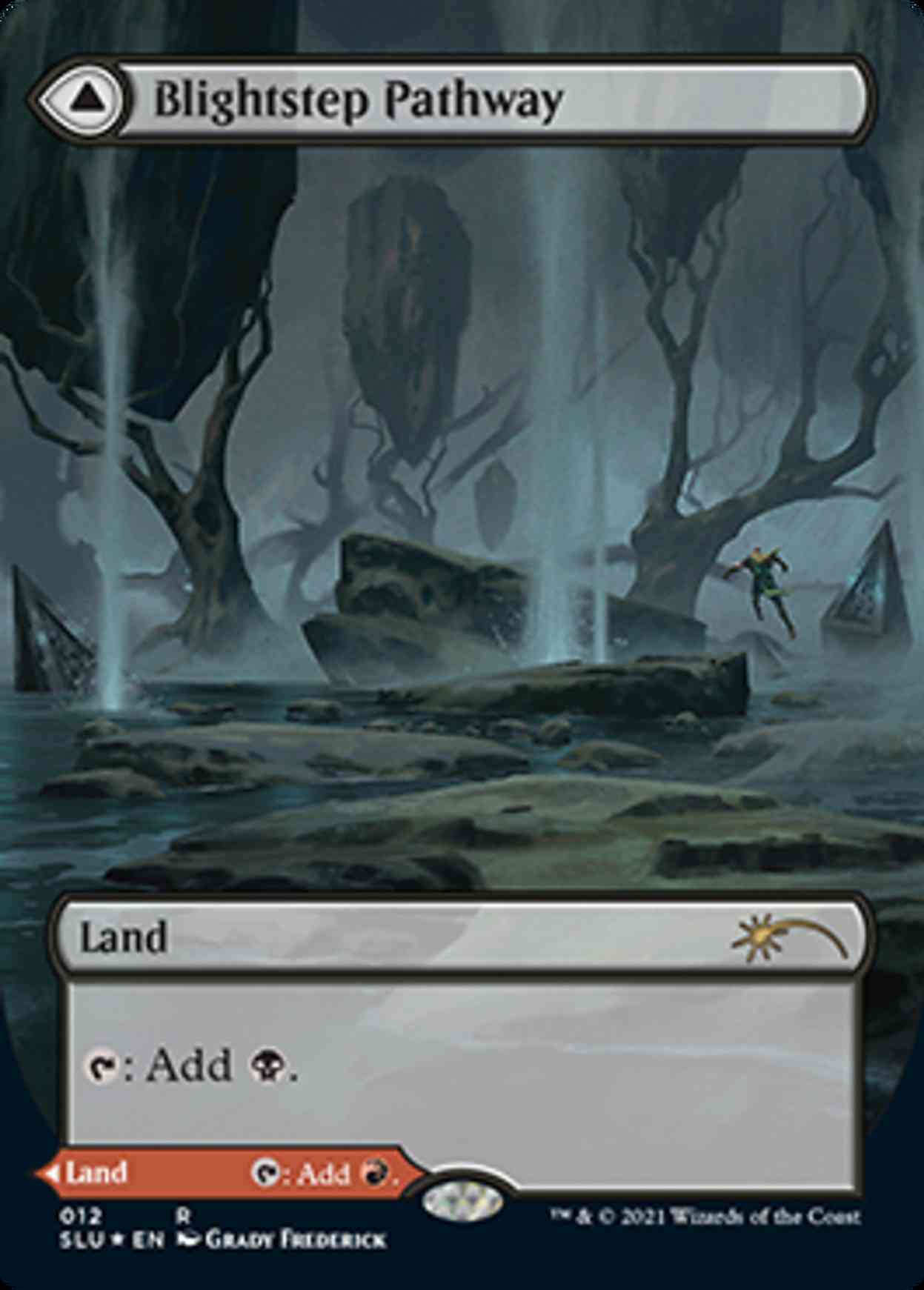 Blightstep Pathway (Borderless) magic card front