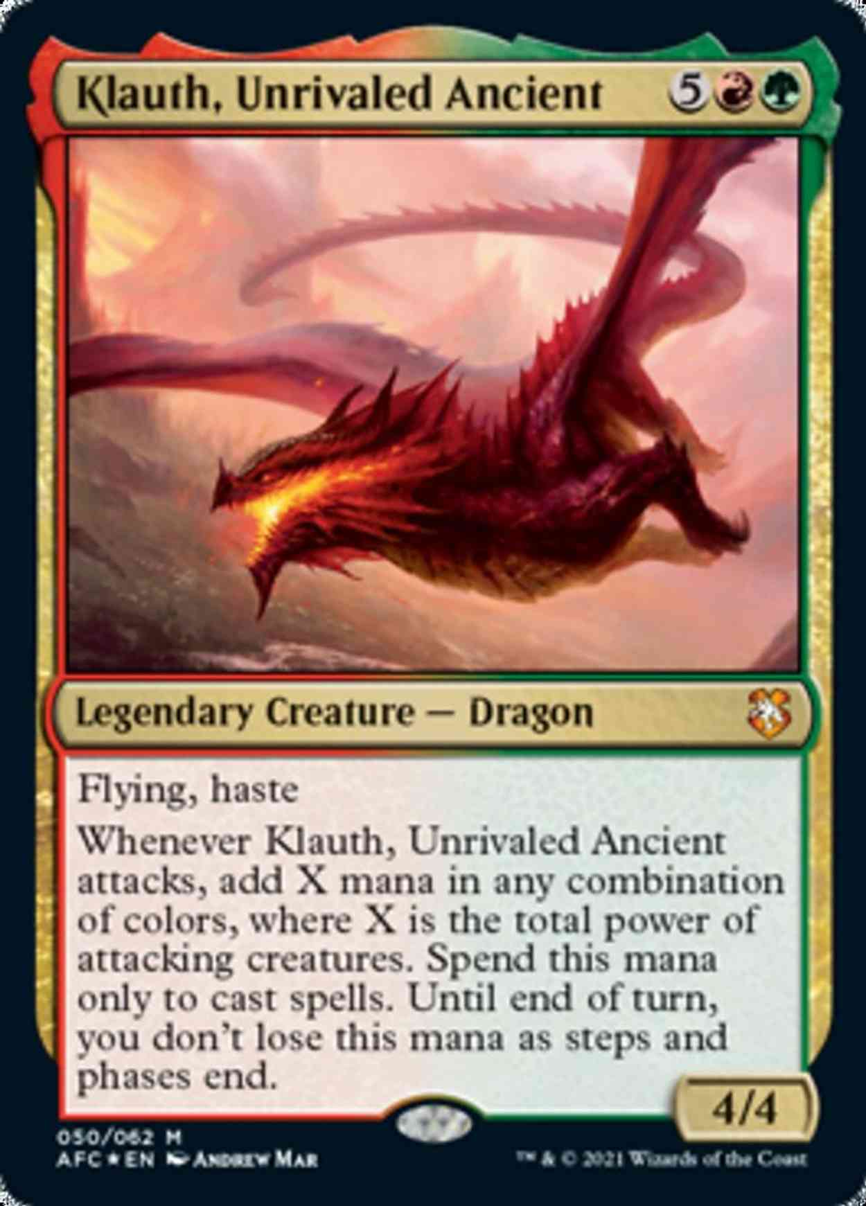 Klauth, Unrivaled Ancient magic card front