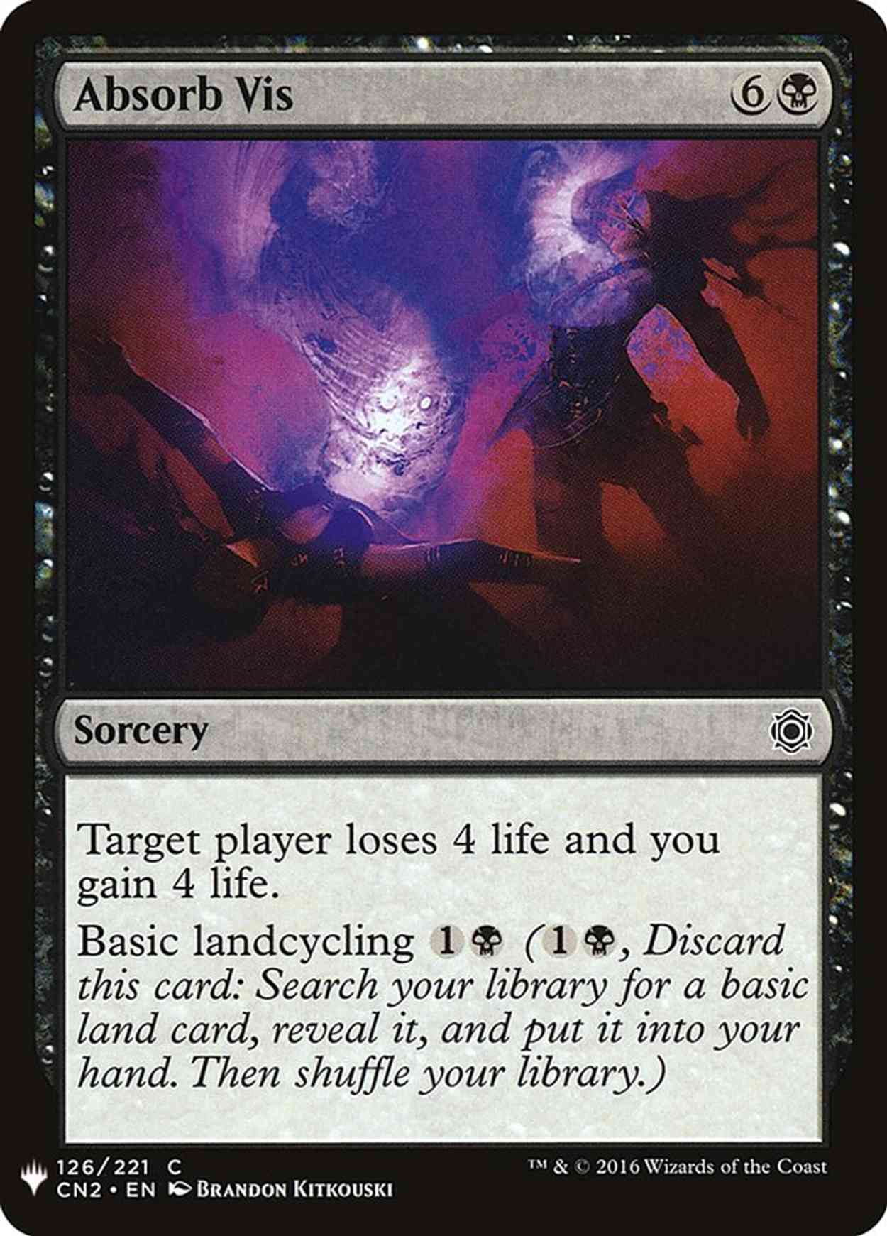 Absorb Vis magic card front