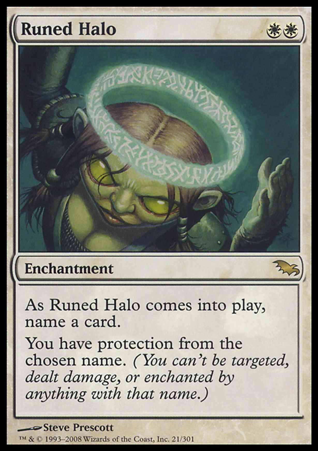 Runed Halo magic card front