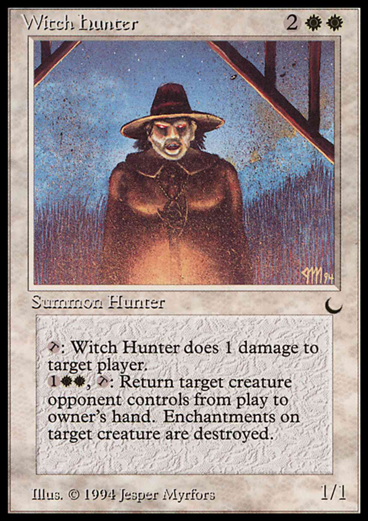 Witch Hunter magic card front