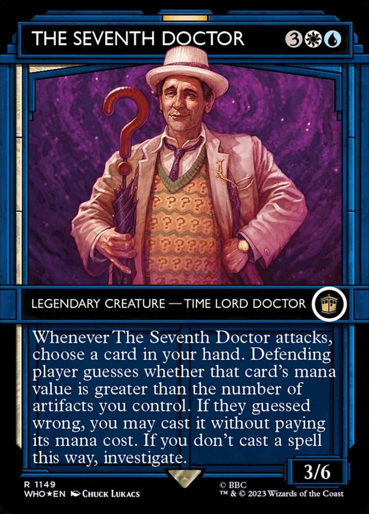 The Seventh Doctor (Showcase) (Surge Foil) magic card front