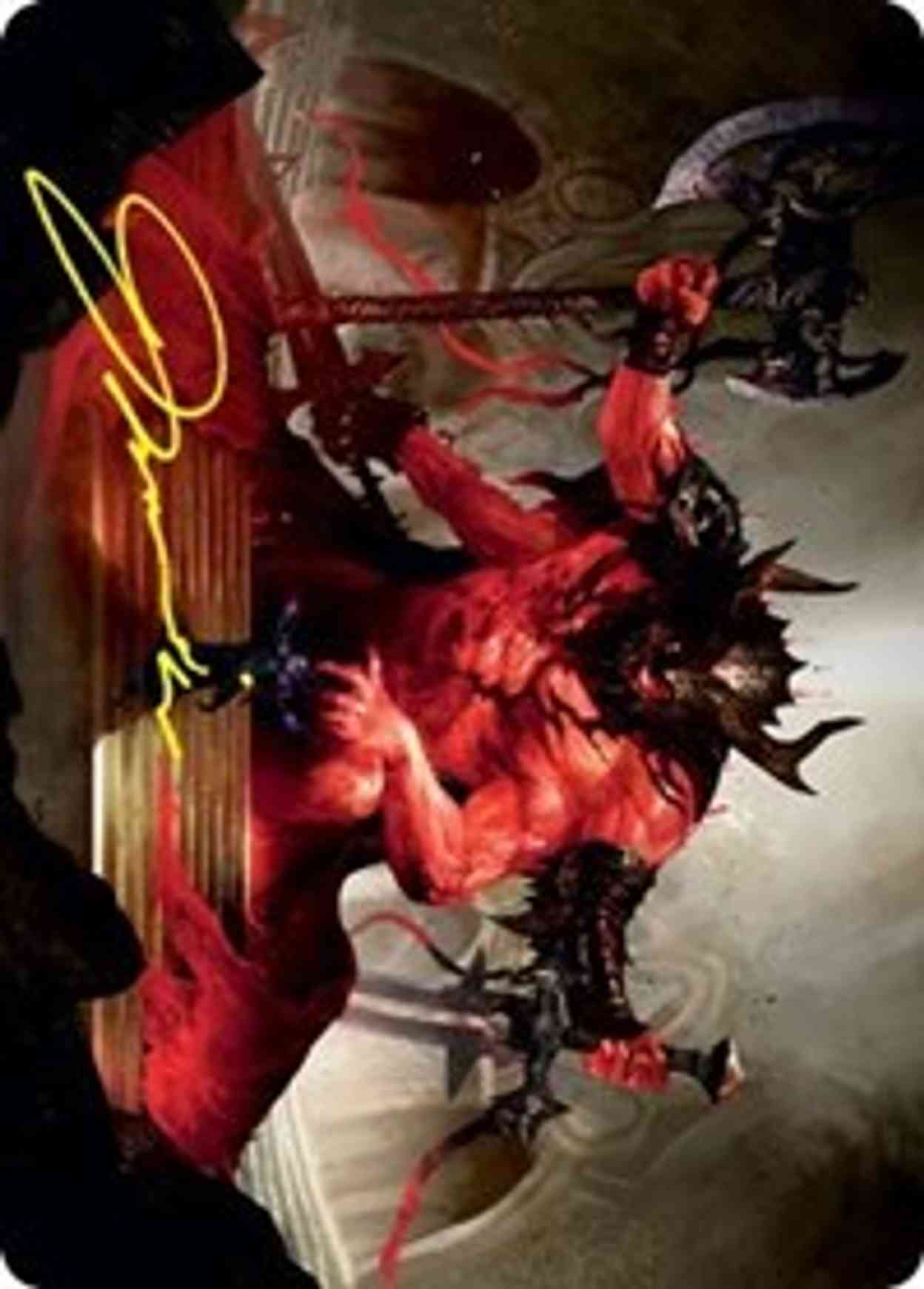 Awaken the Blood Avatar Art Card (Gold-Stamped Signature) magic card front
