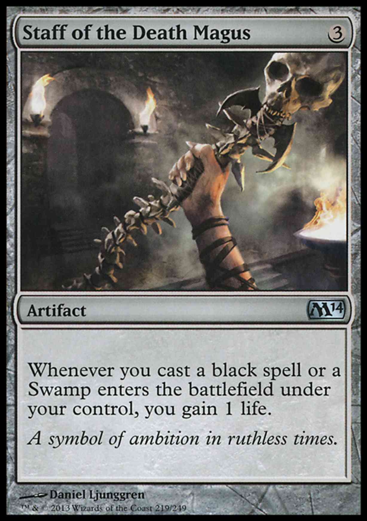 Staff of the Death Magus magic card front