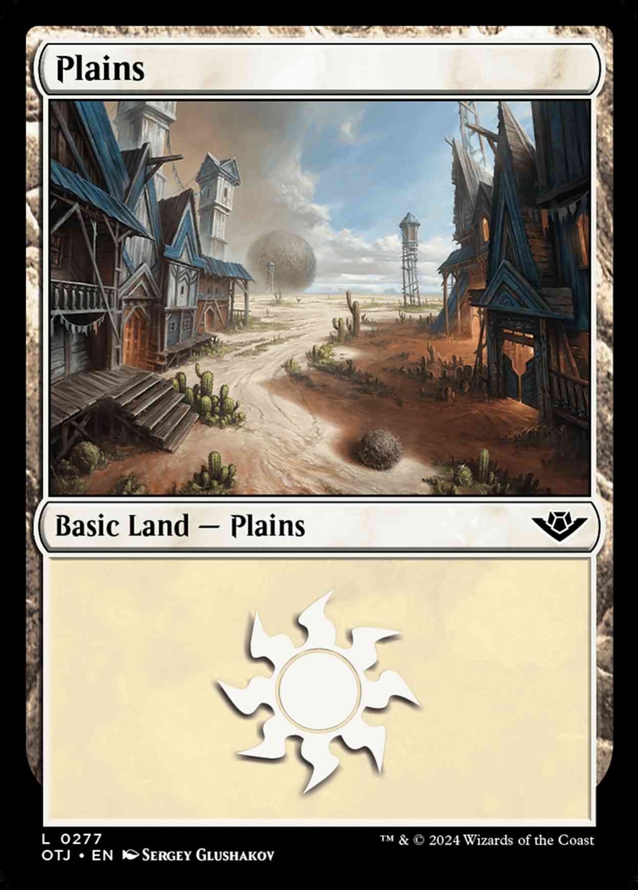 Plains (0277) magic card front