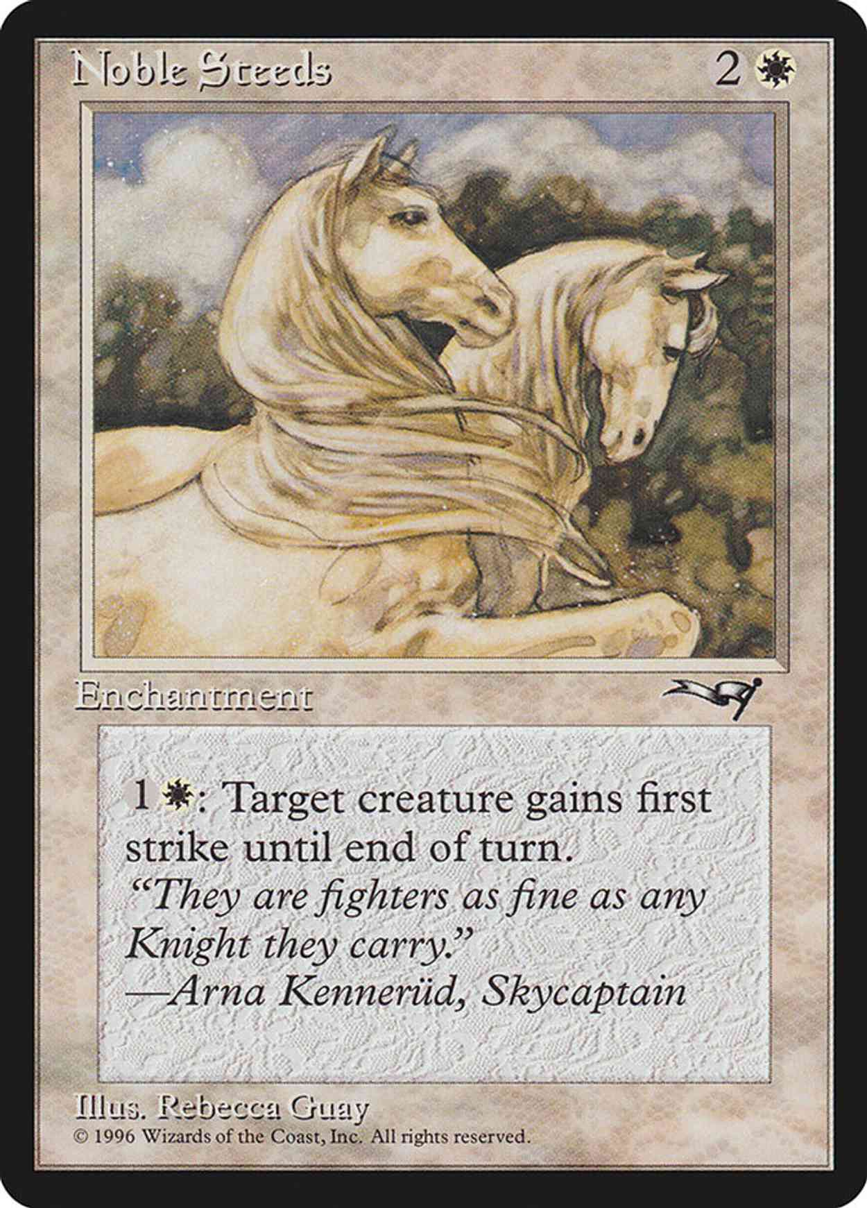 Noble Steeds magic card front