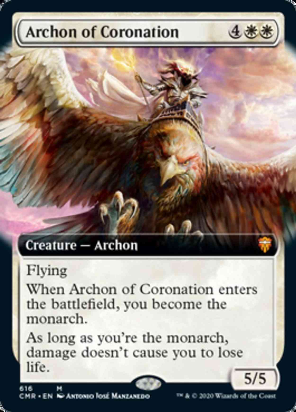 Archon of Coronation (Extended Art) magic card front