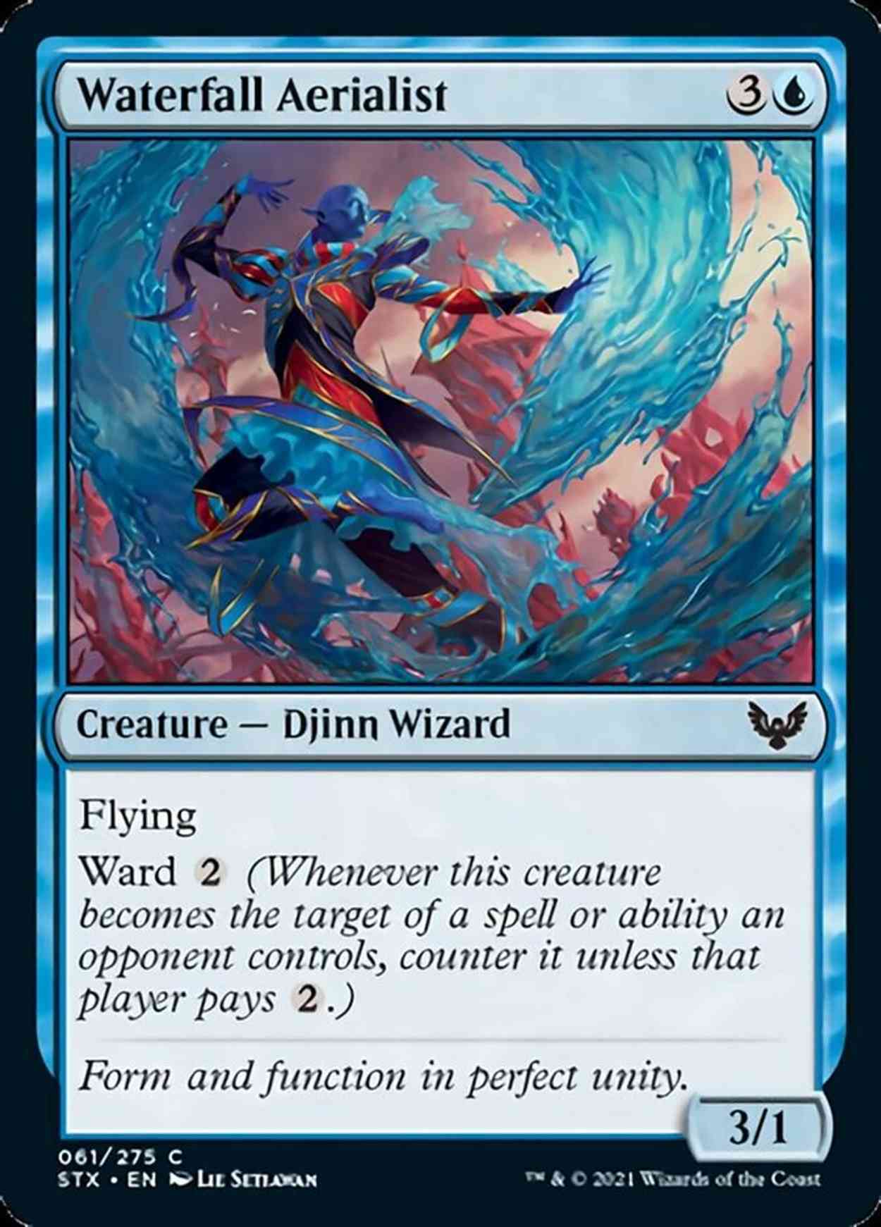 Waterfall Aerialist magic card front