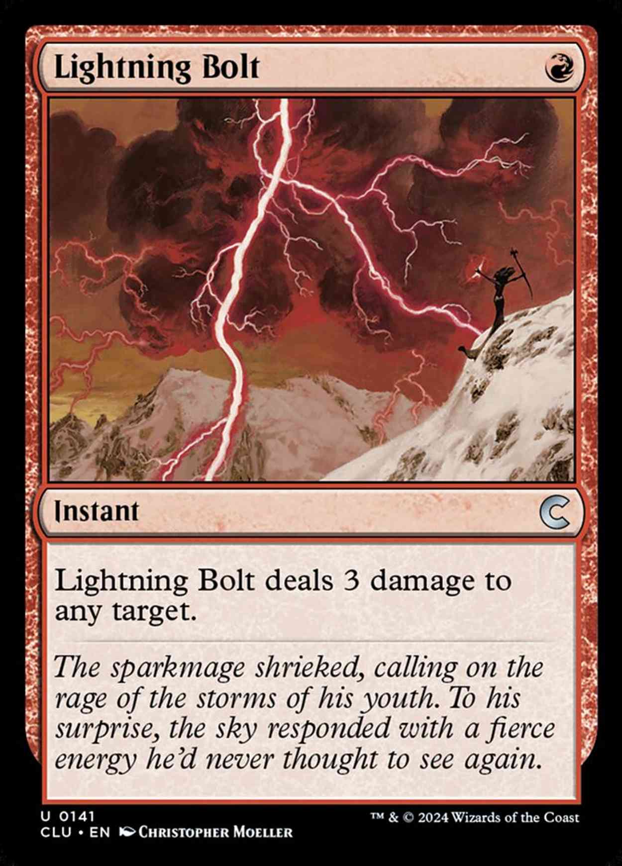 Lightning Bolt magic card front