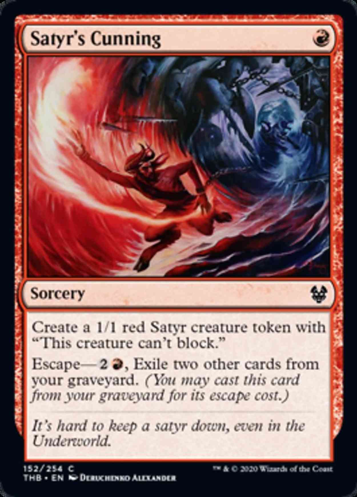 Satyr's Cunning magic card front