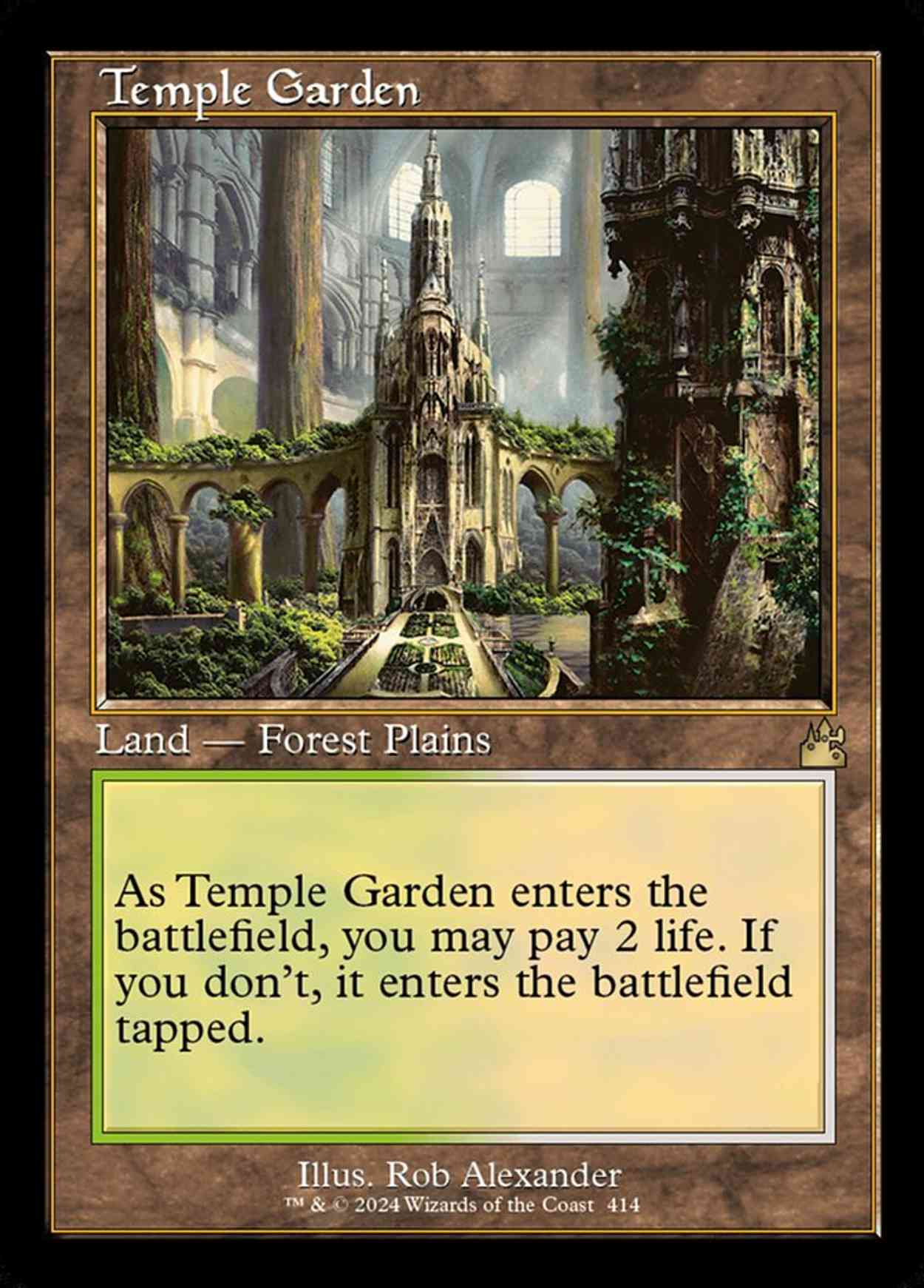 Temple Garden (Retro Frame) magic card front
