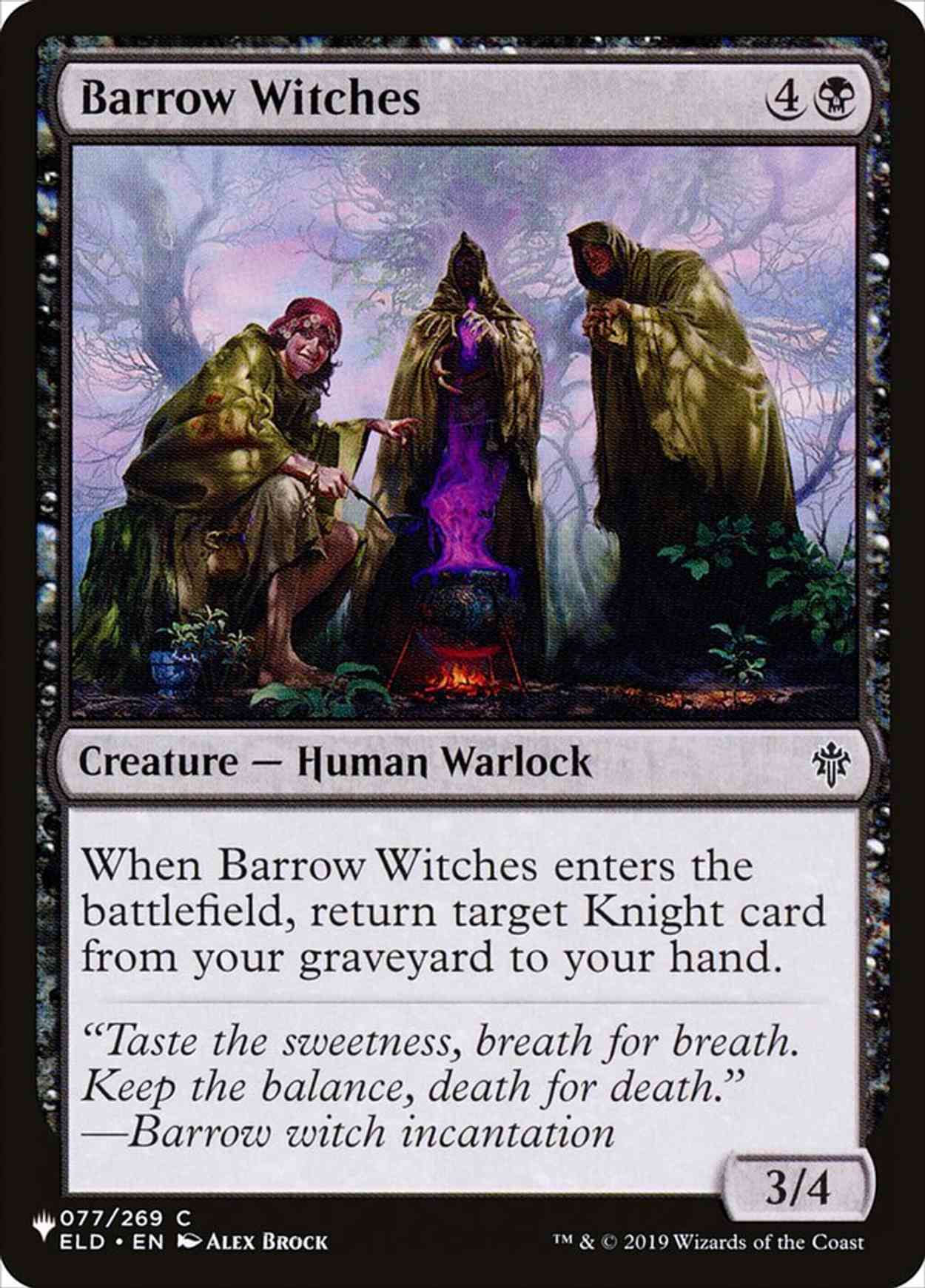 Barrow Witches magic card front