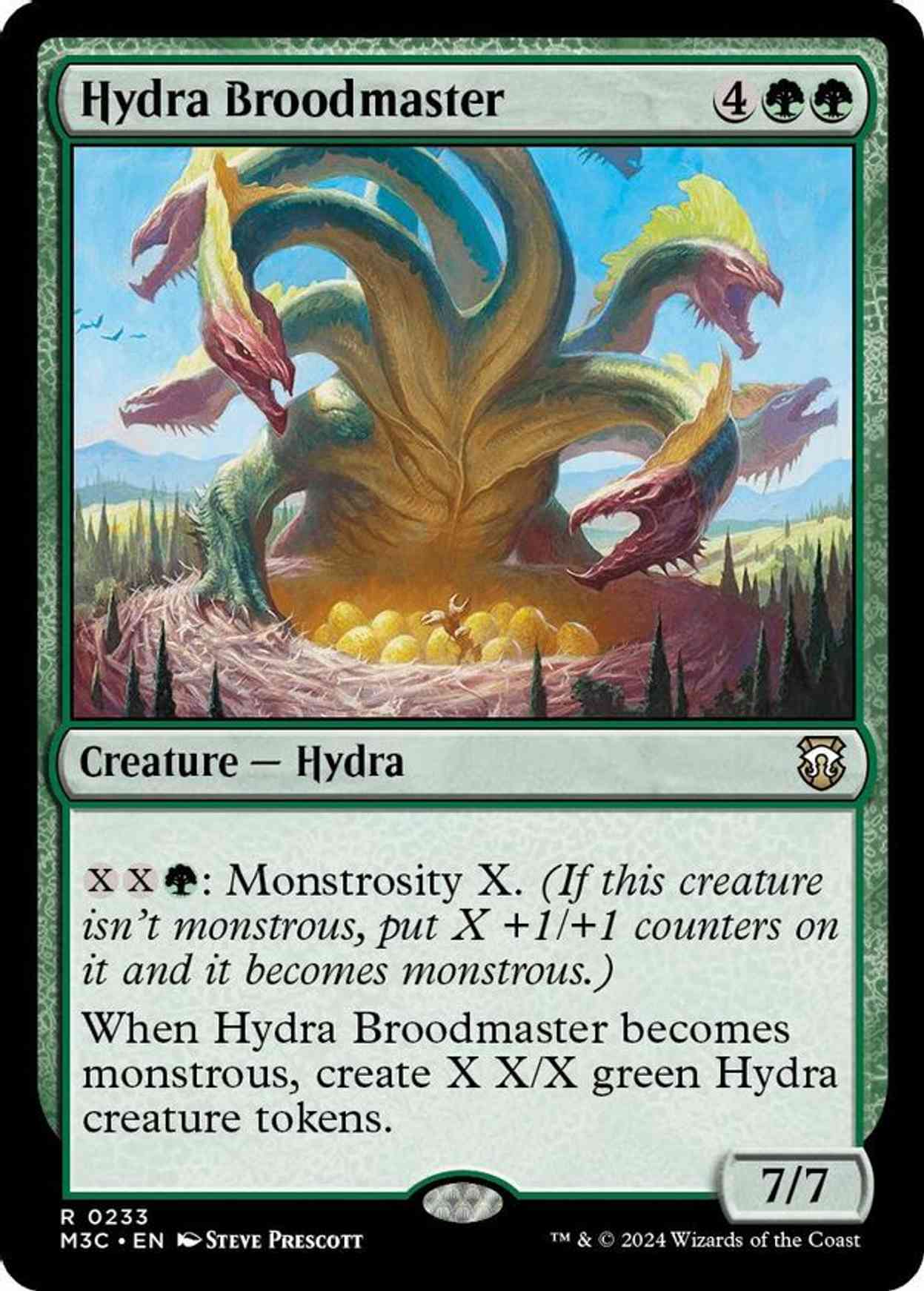 Hydra Broodmaster (Ripple Foil) magic card front