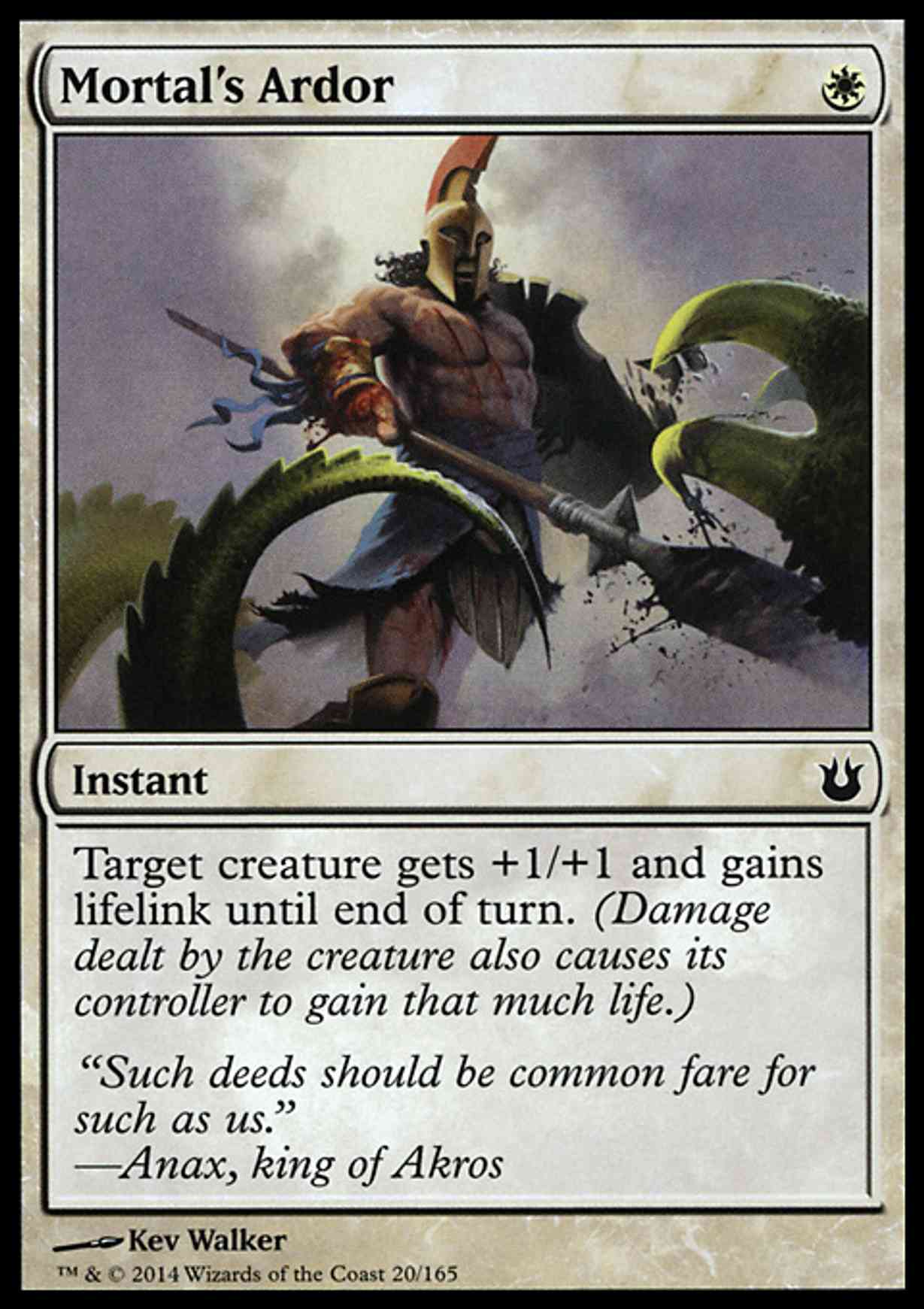 Mortal's Ardor magic card front