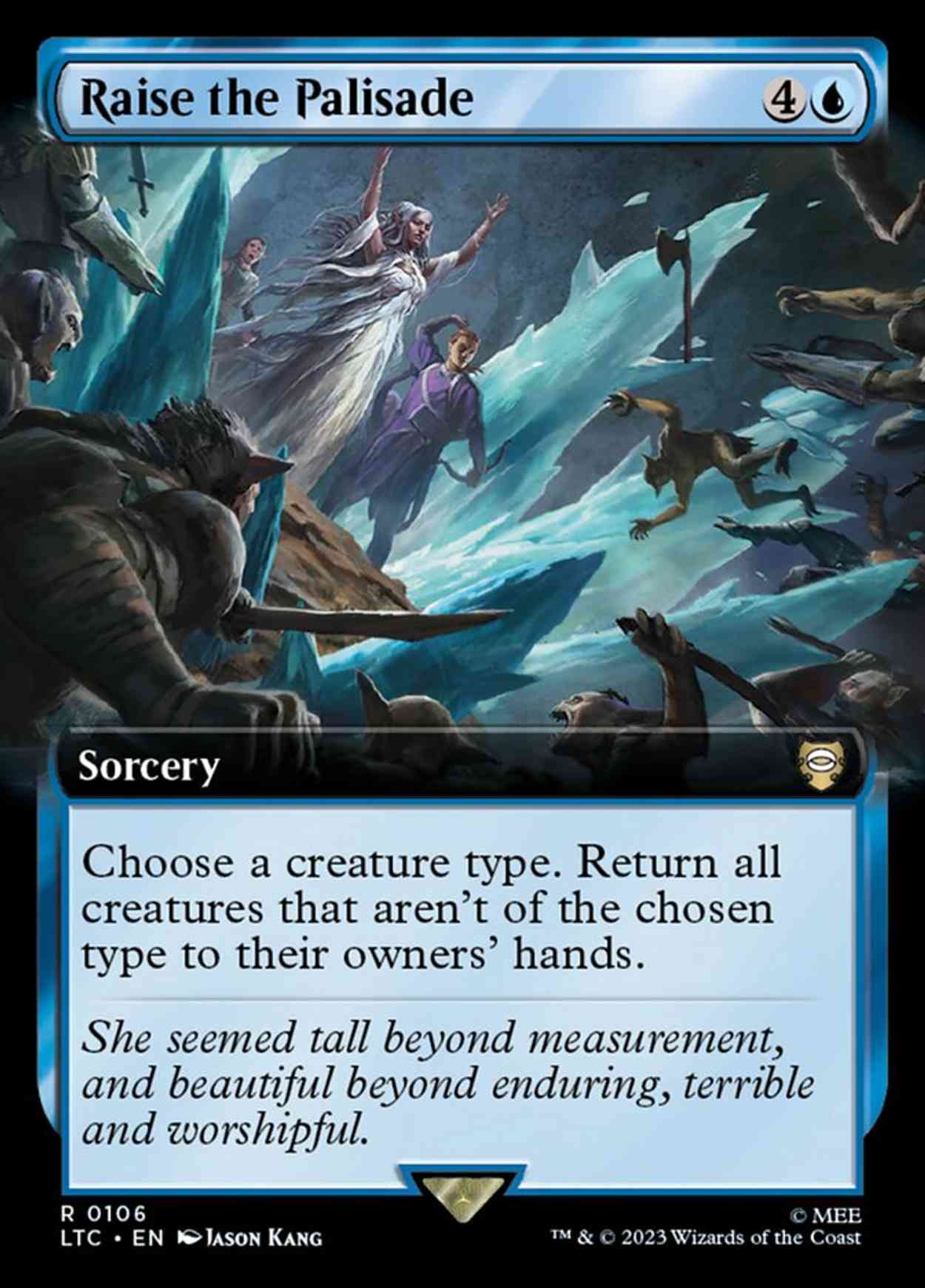 Raise the Palisade (Extended Art) magic card front