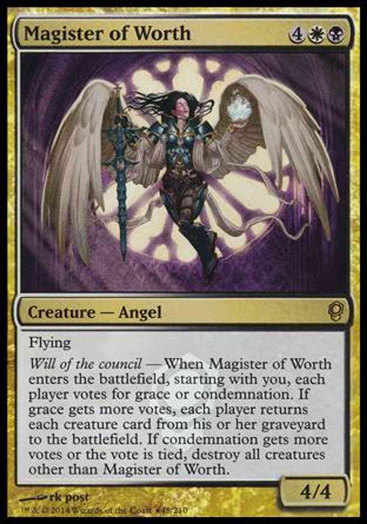 Magister of Worth magic card front