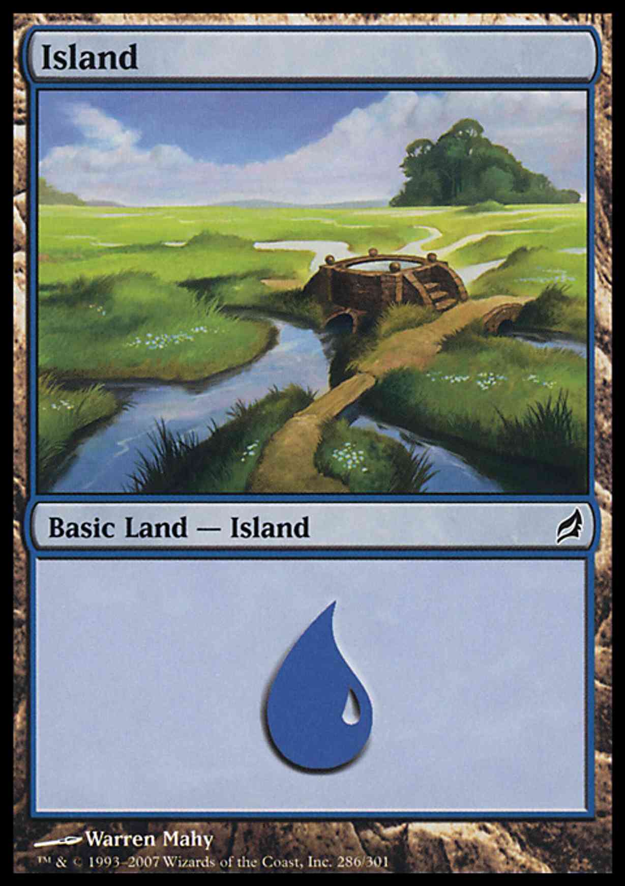 Island (286) magic card front