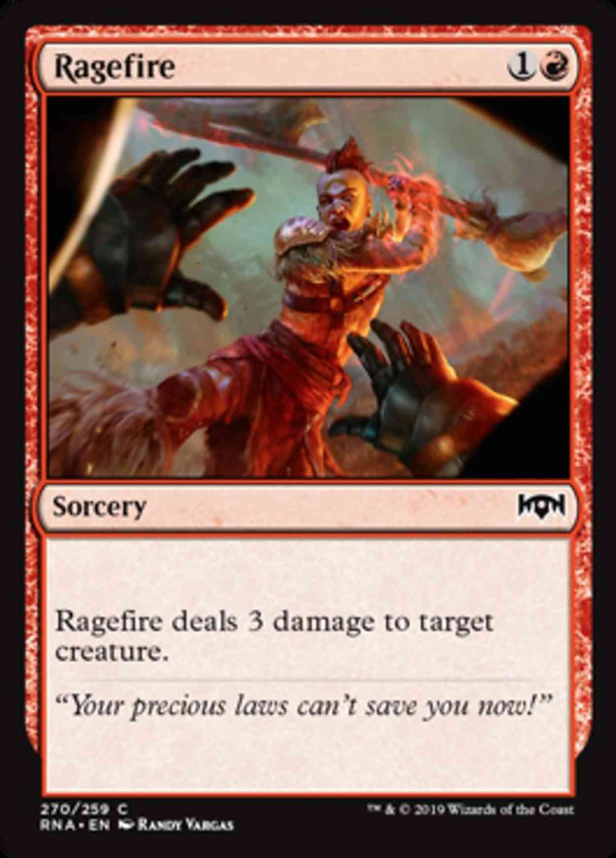 Ragefire magic card front