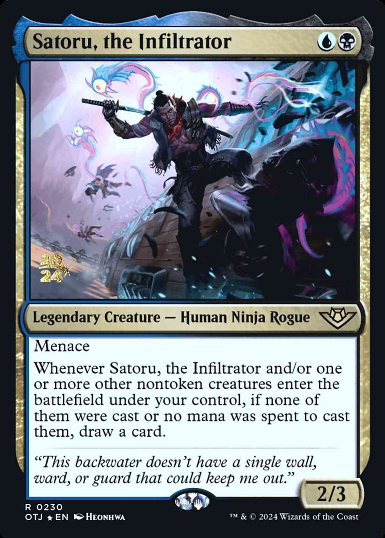 Satoru, the Infiltrator magic card front