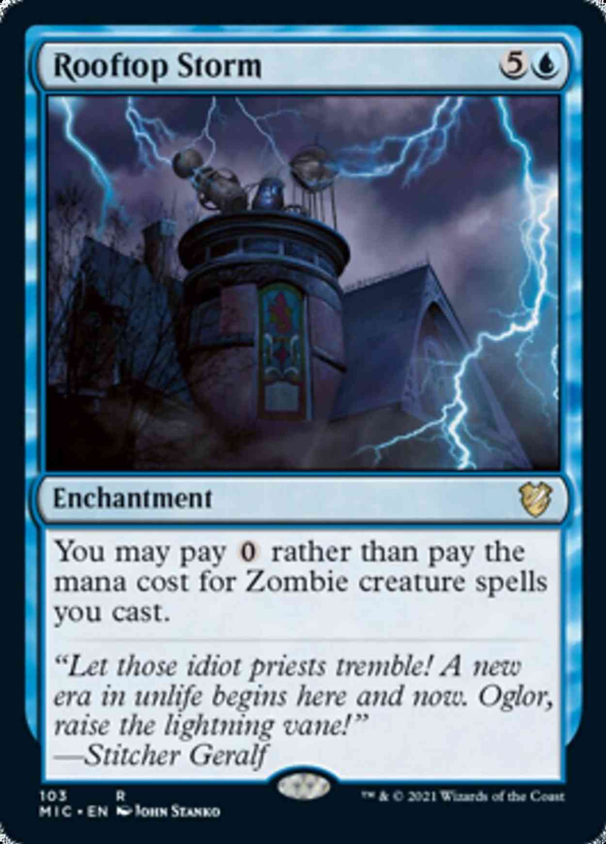 Rooftop Storm magic card front