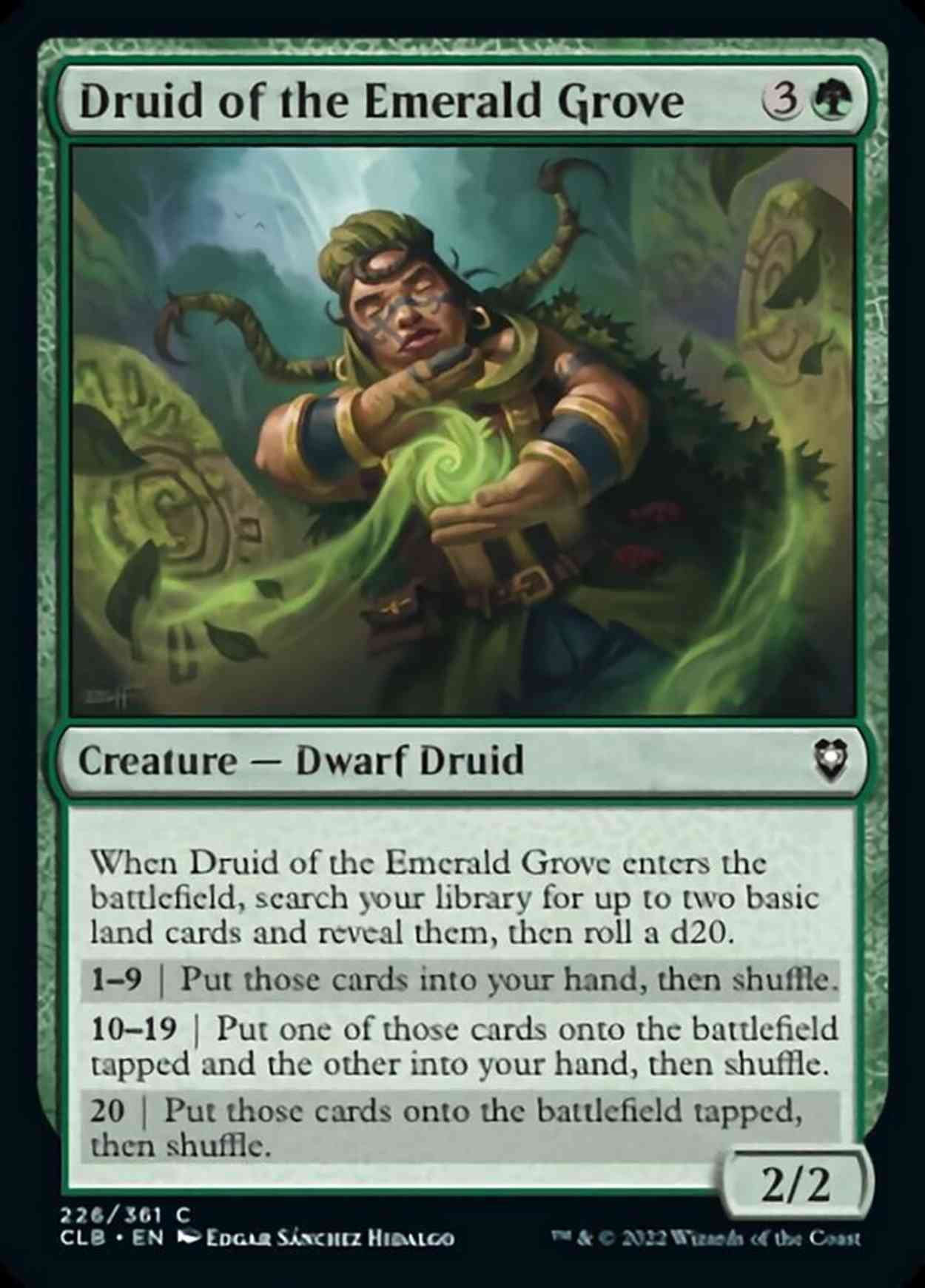 Druid of the Emerald Grove magic card front
