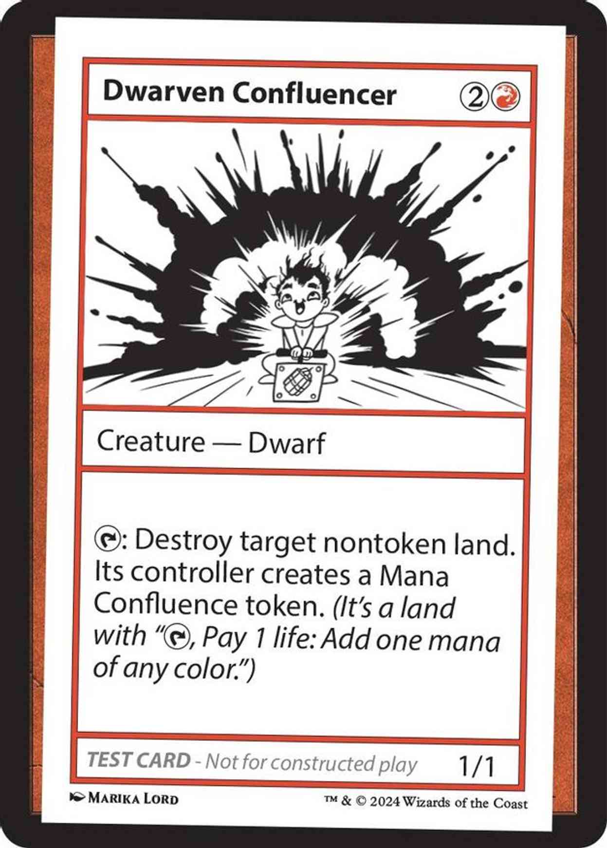 Dwarven Confluencer magic card front