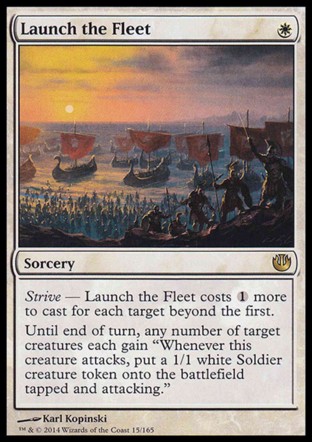 Launch the Fleet magic card front