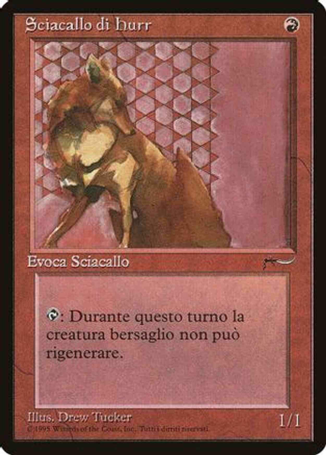 Hurr Jackal (Italian) - "Sciacallo di hurr" magic card front