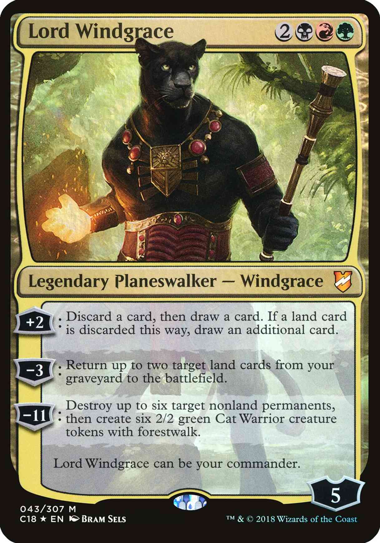 Lord Windgrace (Commander 2018) magic card front