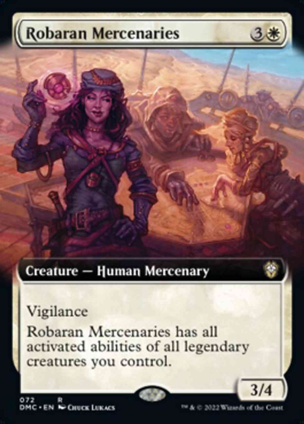 Robaran Mercenaries (Extended Art) magic card front