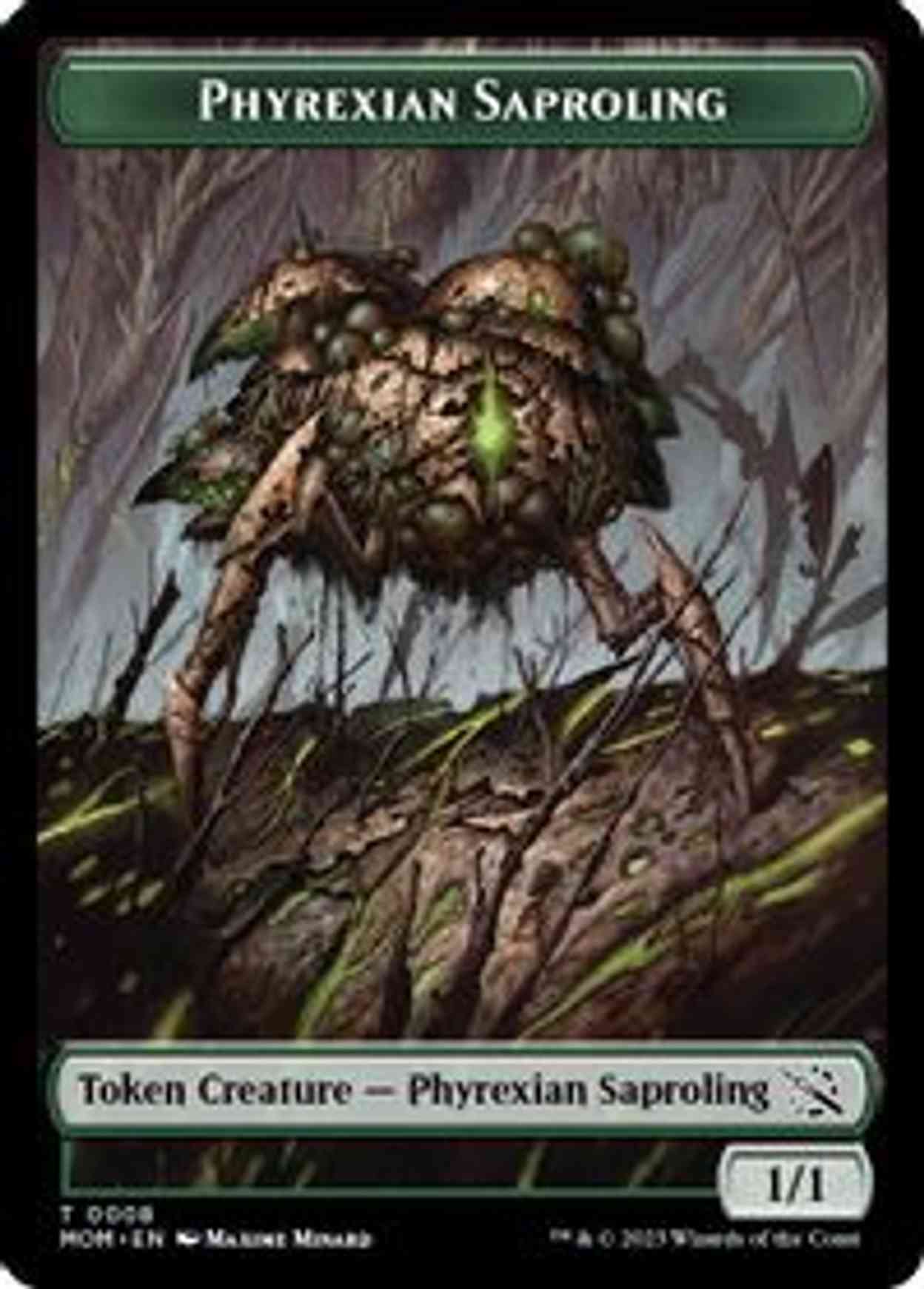 Phyrexian Saproling Token magic card front