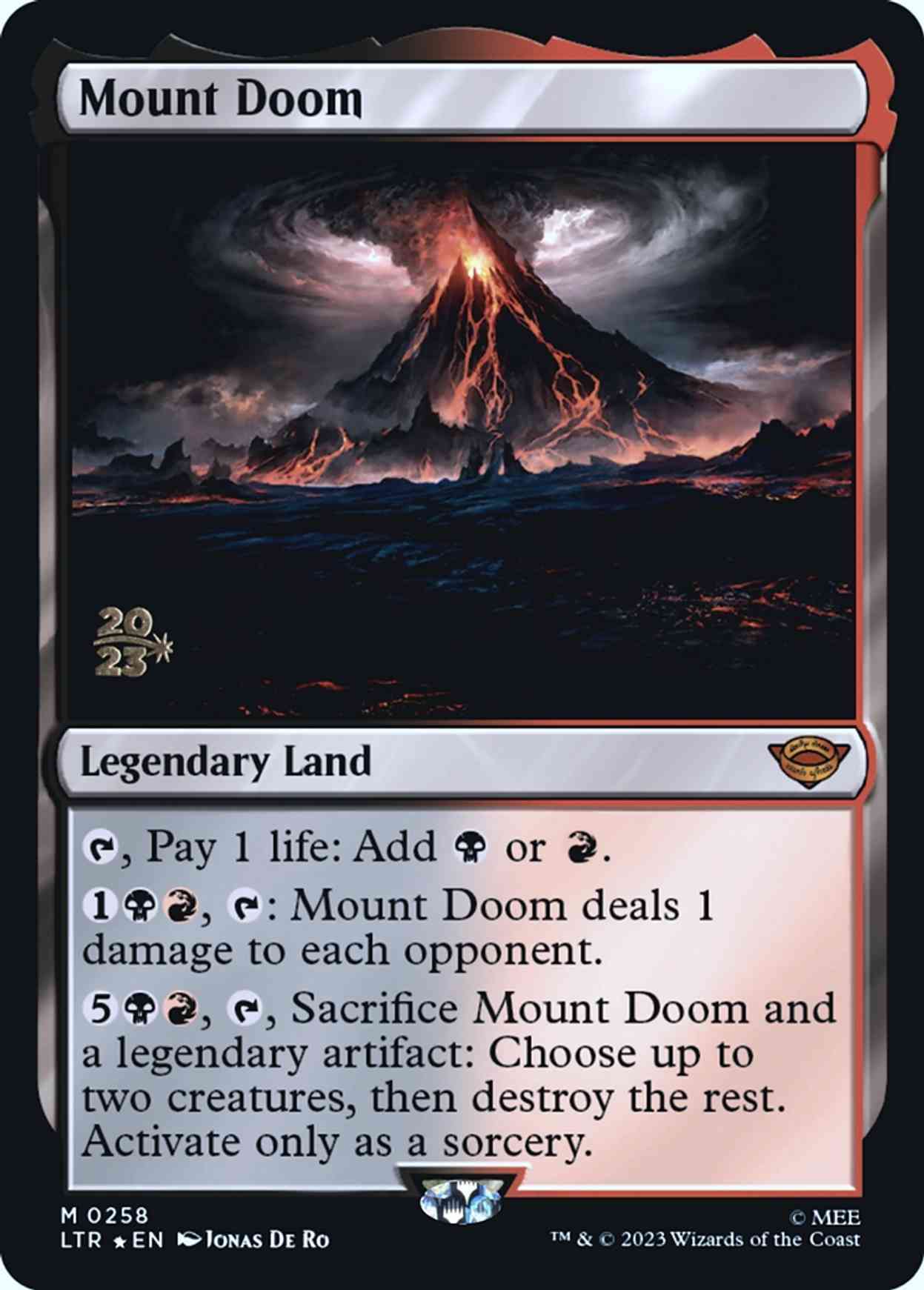 Mount Doom magic card front