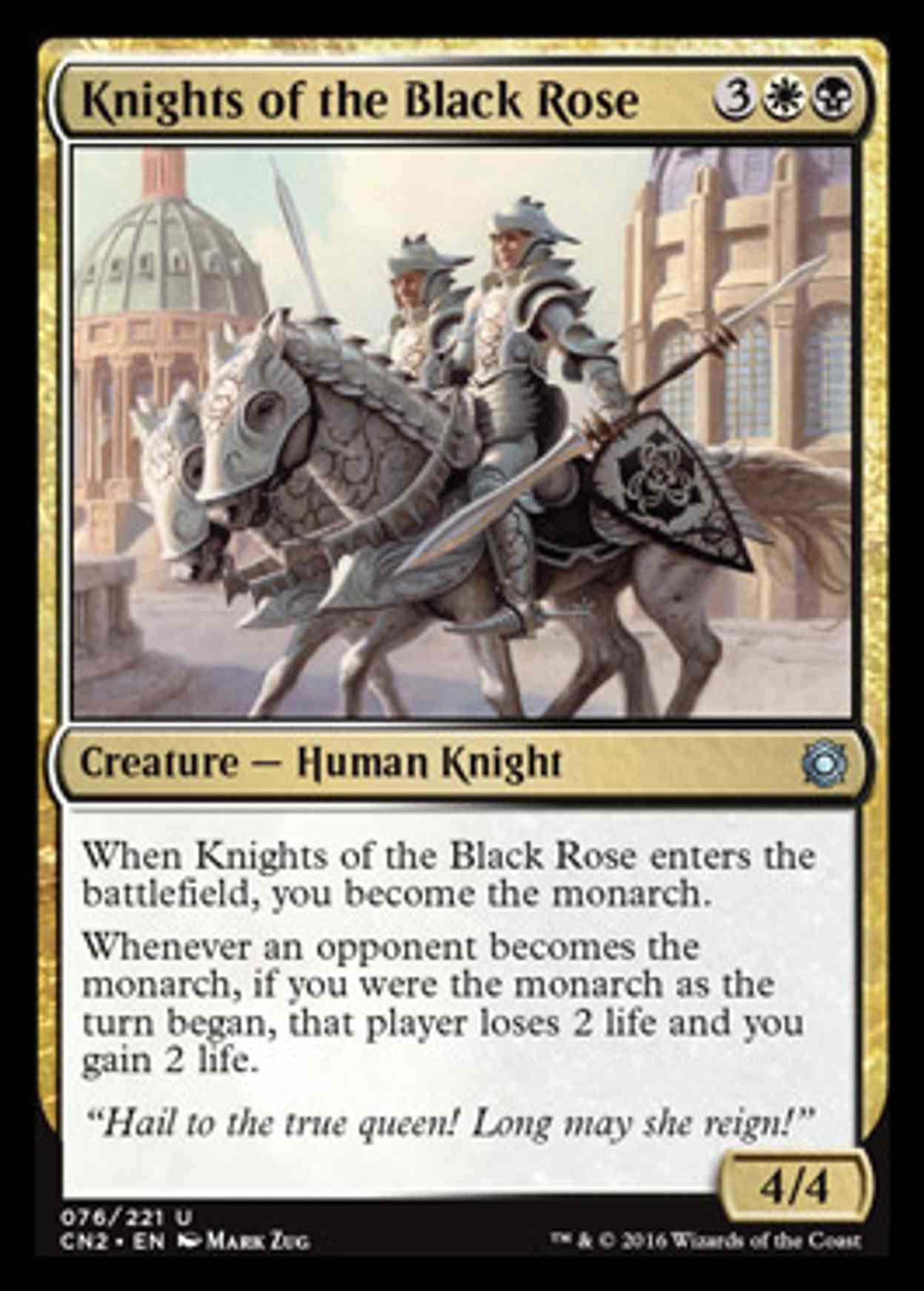 Knights of the Black Rose magic card front